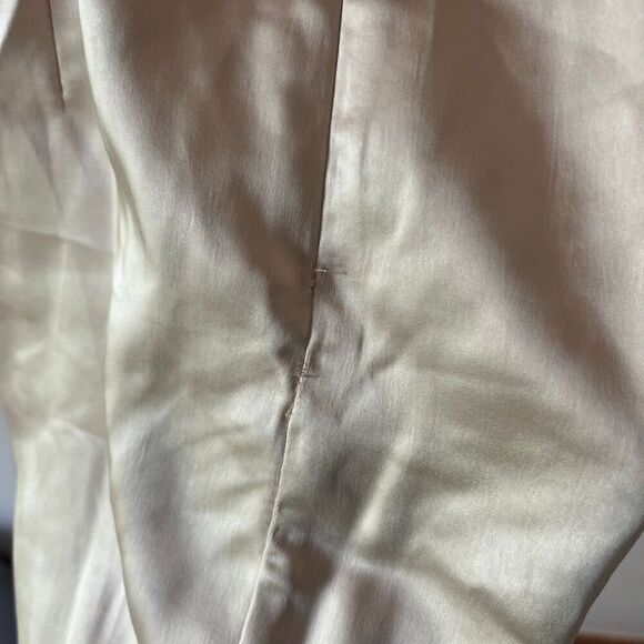 Beige mini cocktail off the shoulder women’s dress size 8 - Picture 7 of 14